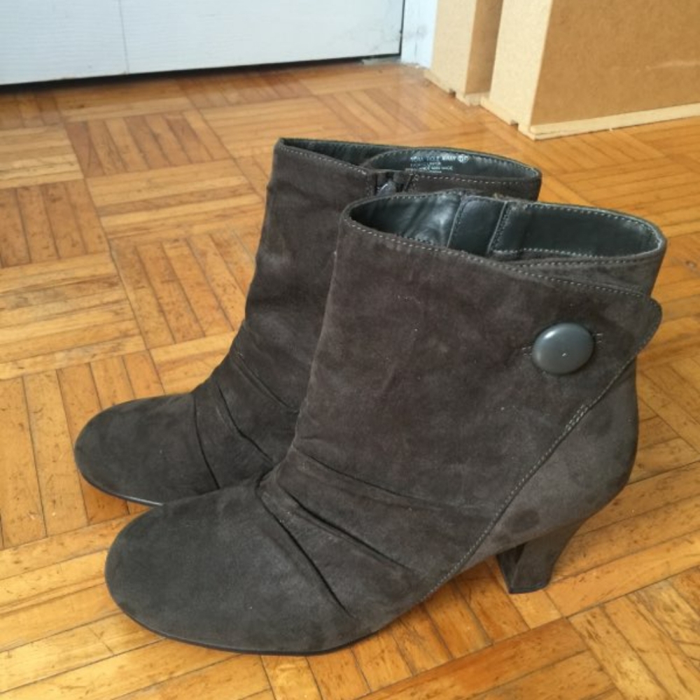 Grey A2 by Areosoles Heeled Booties
